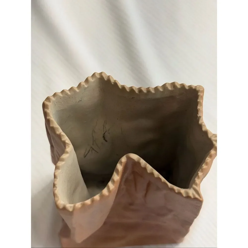 ROSENTHAL - Tapio Wirkkala - Porcelain 'Paper Bag' Vase - Germany - Circa 1977